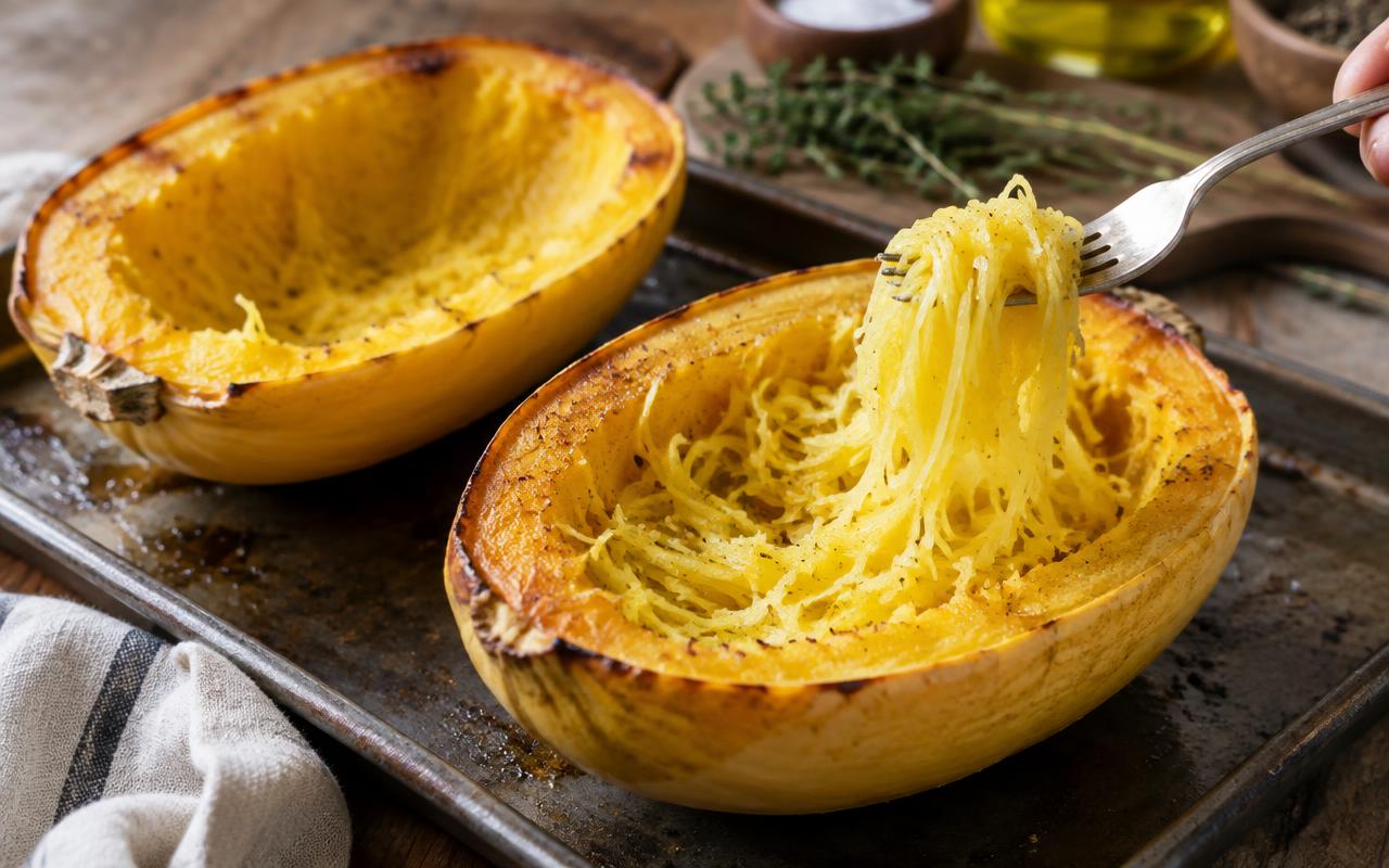 Article image for: How Do You Cook Spaghetti Squash So the Strands Are Not Mushy? - A professional photo related to food & drink