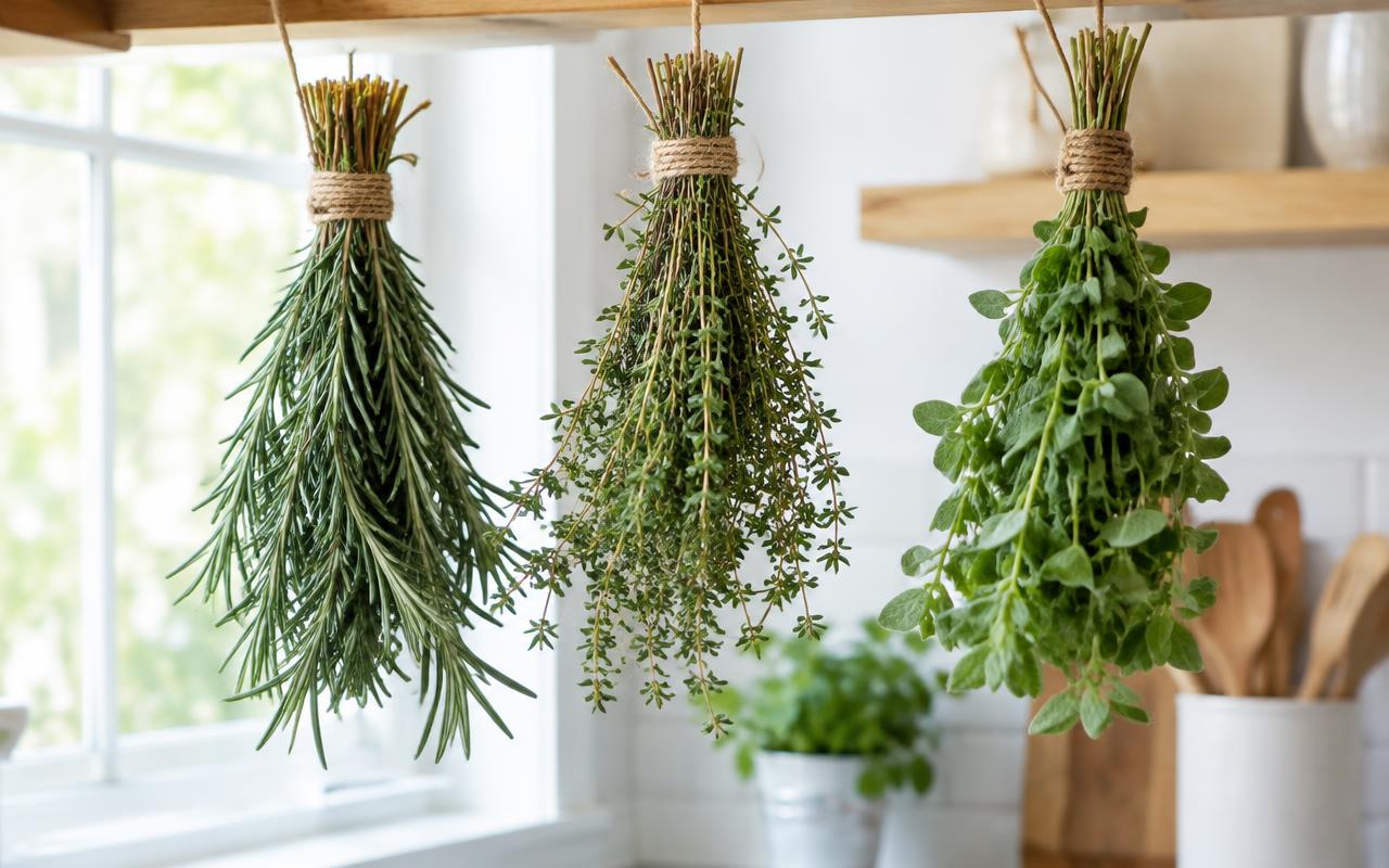 Article image for: How Do You Dry Fresh Herbs at Home So They Keep Their Flavor? - A professional photo related to food & drink