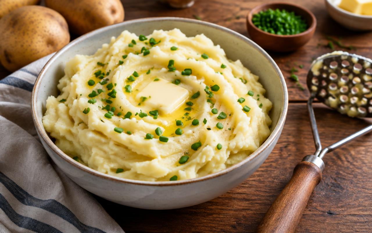 Article image for: How Do You Make Creamy Mashed Potatoes That Are Never Gluey? - A professional photo related to food & drink