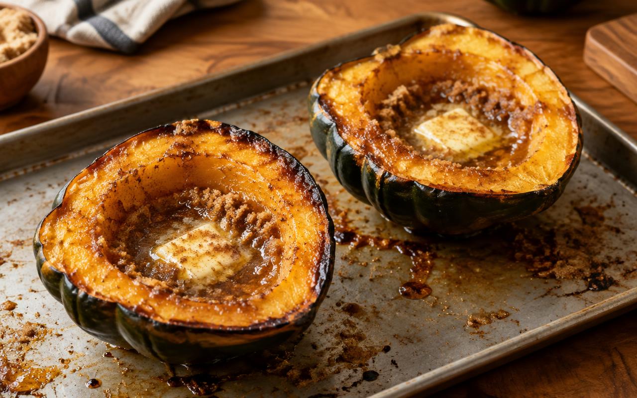 Article image for: How Do You Roast Acorn Squash So It Is Tender and Caramelized? - A professional photo related to food & drink