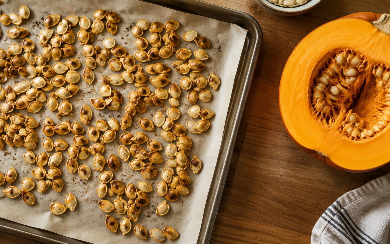 Article image for: How Do You Roast Pumpkin Seeds So They Come Out Crispy? - A professional photo related to food & drink